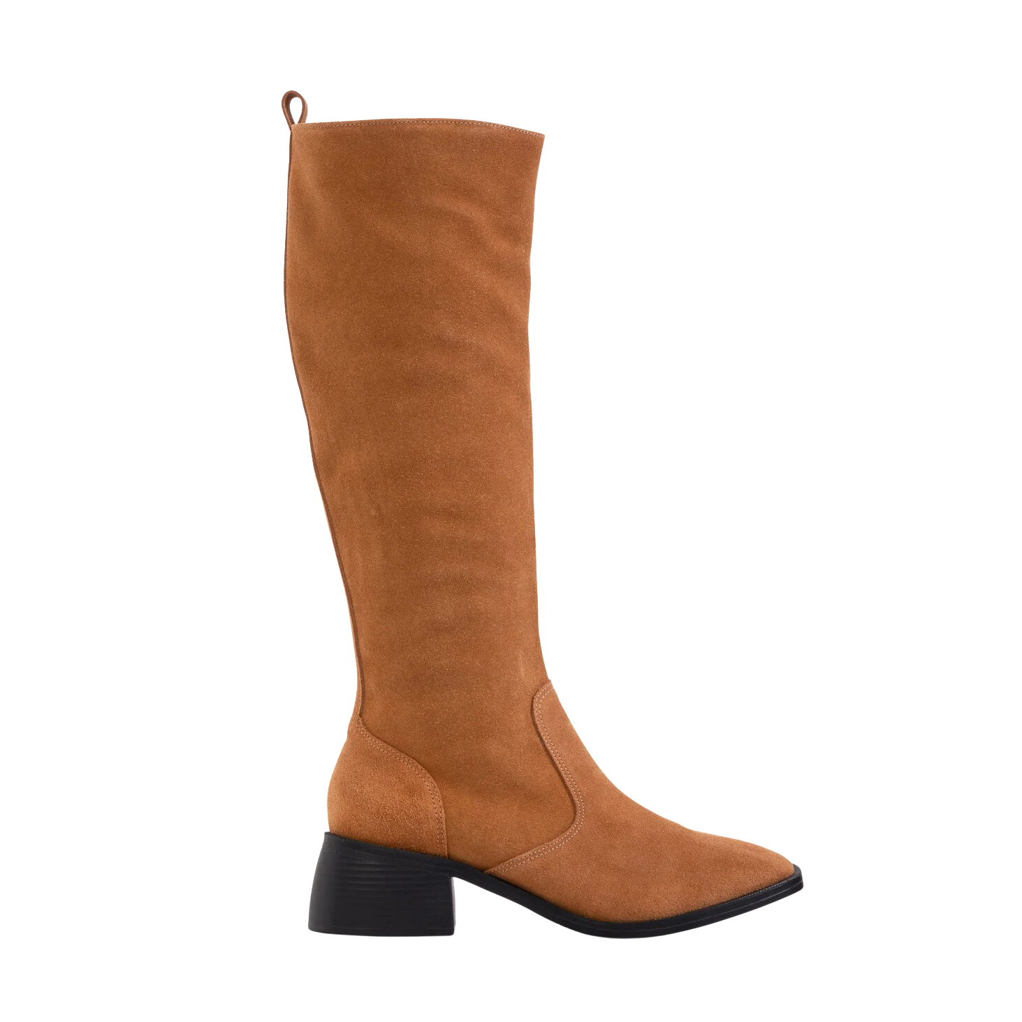 Bottes Paris en suède camel de Poema Paris, élégantes et confortables, en cuir suède de qualité supérieure pour un style intemporel et raffiné.